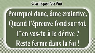 No 966-Pourquoi donc, âme craintive