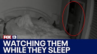 The Spotlight: Video captures suspect watching family while they sleep