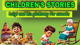 Gluttony: An Educational Children's Story. Teaching values, healthy habits and child health