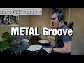 Syncopated Metal Groove - DRUM LESSON #drums #drumlessons #metaldrumming #doublekick