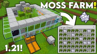 Minecraft BEST Moss Farm Tutorial! Easy Bonemeal Farm | Bedrock 1.21!