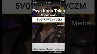 Free Fire bedava elmas kodu yeni efsane kod