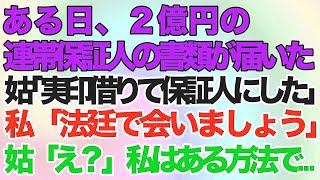 【スカッとする話】ある日、2億円の連帯保証人の書類が。姑「実印借りて保証人にしたｗ」私「法廷で会いましょう」→倒産寸前の義実家の借金の連帯保証人にされた私はある方法で…