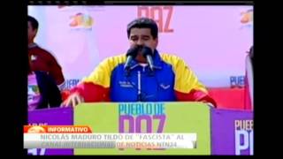 Nicolás Maduro tilda de "fascista" y "venenoso" al canal internacional NTN24