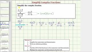 Ex 1: Simplify a Complex Fraction with Variables (Basic)
