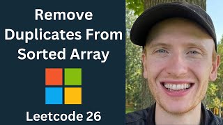 Remove Duplicates From Sorted Array - Leetcode 26 - Arrays & Strings (Python)