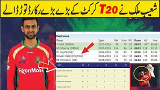 Shoaib Malik Made World Records in CPL 2019 | Shoaib Malik World Records in T20
