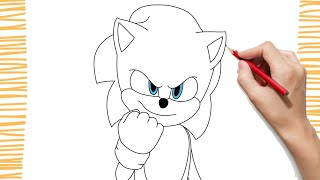 How to Draw SONIC 2 I Easy