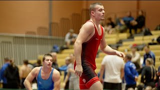 U17 Arnas Jokimcius (LTU) vs Andrejs Mistovts (LAT) 85kg. Freestyle boys youth wrestling.