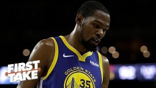 Could KD's injury persuade him to remain with the Warriors next season? | First Take