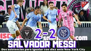 MESSI RESCATA AL INTER MIAMI ANTE NEW YORK FC. DOS ASISTENCIAS Y GRAN PARTIDO. ARRANCÓ LA MLS CLAVES