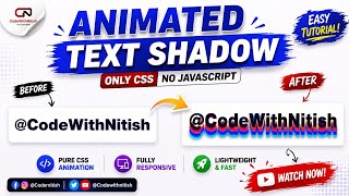 Animated Text Shadow using HTML and CSS ||