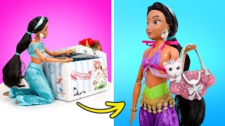Birthday Gifts For Princess Jasmine || DIY Makeup And Dresses For Princesses