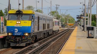 FRA inspection train along the Long Island Railroad