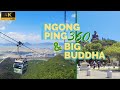 Hong Kong Walking Tour 4K - Ngong Ping 360 Cable Car ride to Big Buddha 2022 Travel Vlog 40Mins