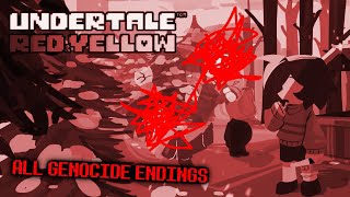 [SPOILERS] UNDERTALE RED \u0026 YELLOW - ALL GENOCIDE ENDINGS [FULL]