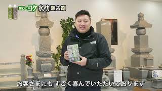 ジェイワックス　墓石のコケ•水垢除去