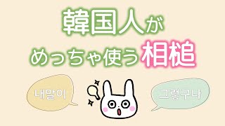 【韓国語勉強】韓国人がめっちゃ使う相槌 30選