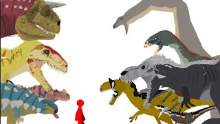 Dinosaurs vs Human [DC2 animation]