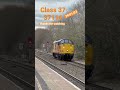 Class 37 colas rail freight train at speed great tones #class37 #trains 37116