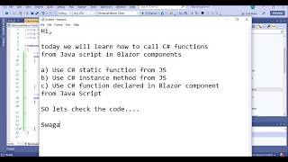 Calling .NET functions from JavaScript in Blazor Components (Blazor Client Side APP)
