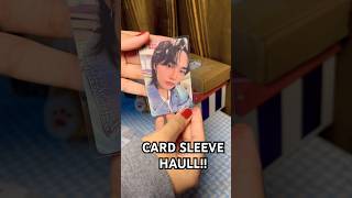 CARD SLEEVE HAUL AGAIN😻!!🛍️ #haul #shopee #unboxing #straykids #skz #hyunjin #asmr #shopeehaul