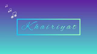 KHAIRIYAT | Chhichhore | Arijit Singh | Sushant Singh Rajput | Female Cover | Nidhi S. |
