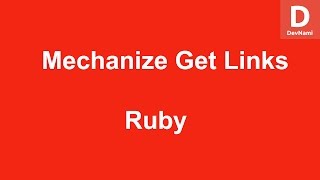 Ruby Mechanize Get All Links
