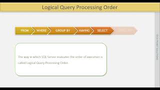 Part 13 SQL Question - Logical Query Processing