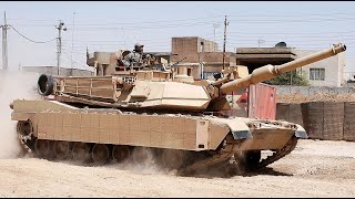 The M1A2 Abrams HD Rhino 120 mm L/44 multifuel turbine engine sophisticated Chobham composite armor