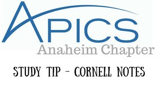 Apics Study Tip - Cornell Notes