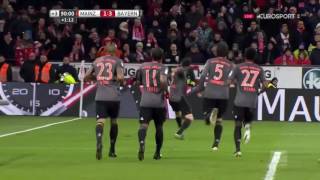 Robert Lewandowski Gol Rzut wolny Bayern 3:1 Mainz