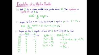 Expectation of a Random Variable