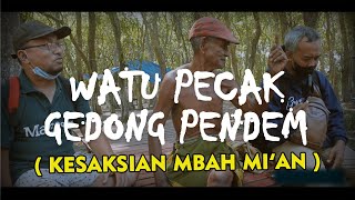 SEJARAH NAMA WATU PECAK & GEDONG PENDEM | Kesaksian MBAH MI'AN ( testimonial from Mr. Mi'an )