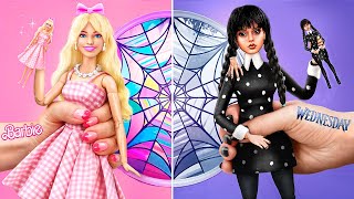 Barbie vs Wednesday Addams/ LOL Surprise DIYs