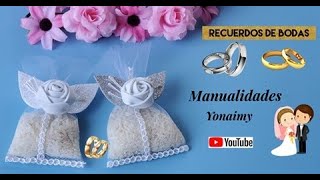 👰🤵  RECUERDOS DE BODA FACILES DE HACER Y 😲 SIN COSER