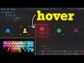 ASMR Coding🌟Icon Hover Effects 🌟No Talking