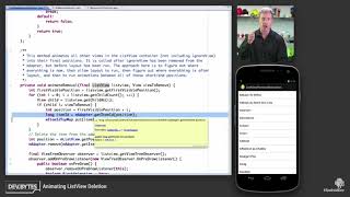 DevBytes Animating ListView Deletion