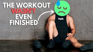 BRUTAL 30 MIN UPPER BODY (chest, back, arms) WORKOUT with Dumbbells (Week 1, Workout 4)