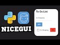 How to Build a To Do List in Python with NiceGUI Fast & Simple!