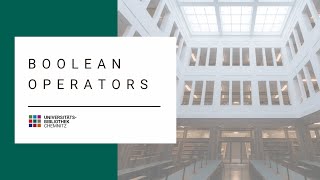 Linking search terms with boolean operators