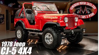 1978 Jeep CJ 5 For Sale Vanguard Motor Sales #6572