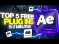 TOP 5 Free Plug-ins you need in 2026 (After Effects)