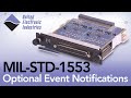 1553 Optional Event Notifications for Bus Controllers and RT/SAs