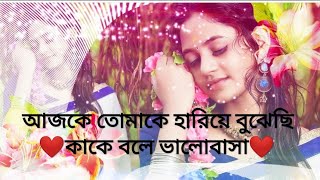 Aajke Tomake Hariye Bujhechi Kake Bole Bhalobasa Banguli love Song|ভালোবাসা দুঃখের গান|Banguli sad