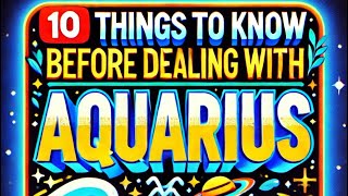 10 Things To Know Before Dealing With An Aquarius #TheZodiacGuy #zodiacsigns #astrology