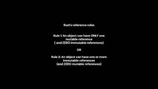 Rust's key Reference Rules | Rust References