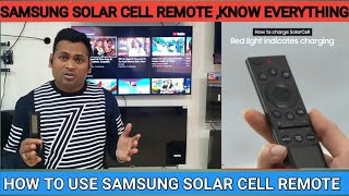 How to use solar cell remote in Samsung Smart TV⚡How to pair with tv and charge Solar Cell remote