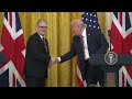 president trump holds a press conference with prime minister keir starmer of the united kingdom