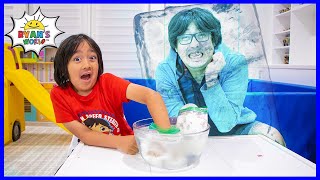 Frozen blubber ice water Easy DIY Experiments for kids!!